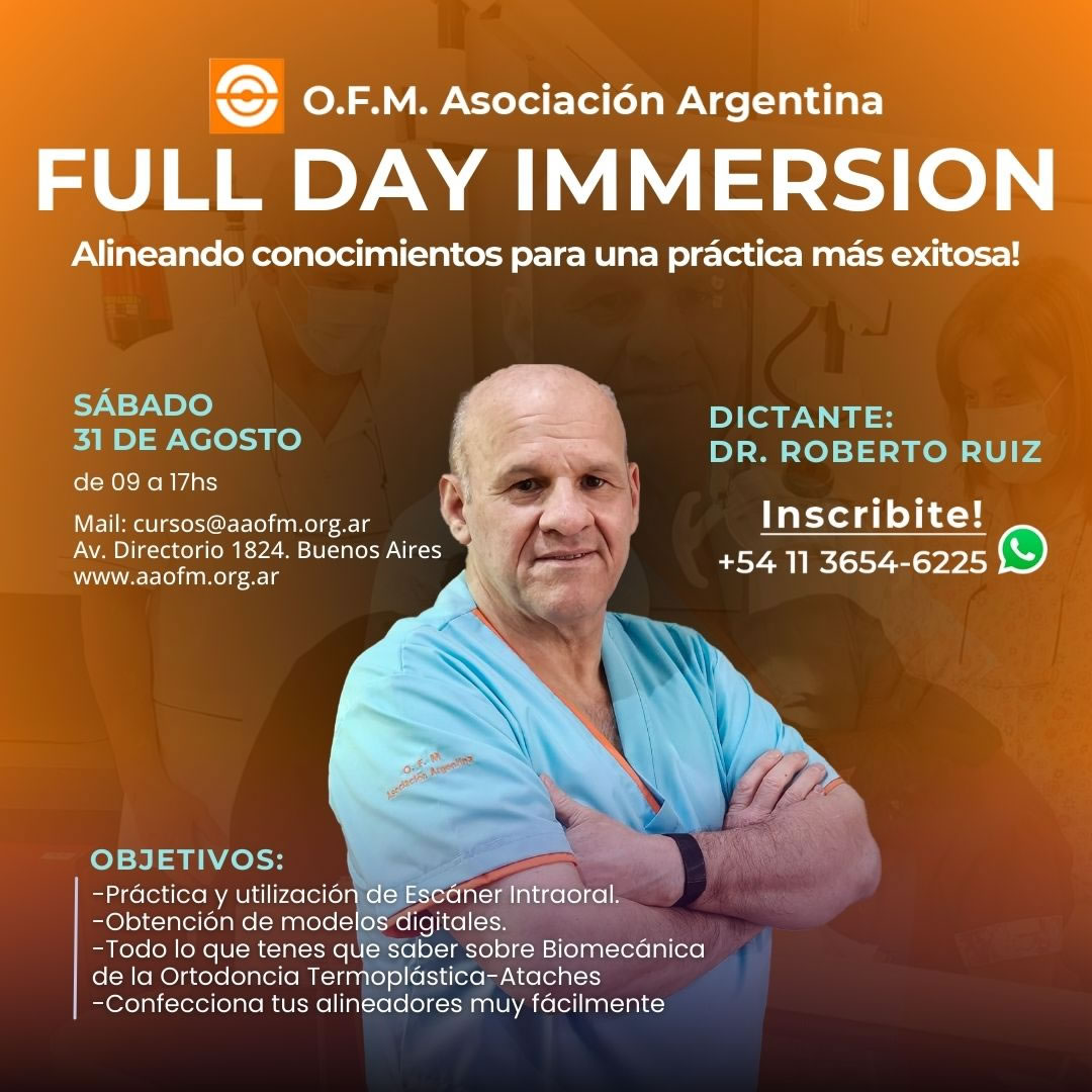 <BIG>FULL DAY INMERSION</BIG><BR>ALINEANDO CONOCIMIENTOS PARA UNA PRÁCTICA MÁS EXITOSA - Dr. Roberto Ruiz.