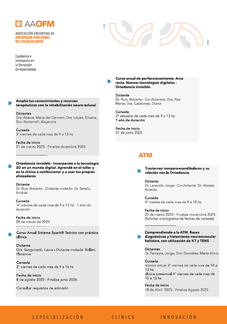 Cursos Complementarios de la Especialidad