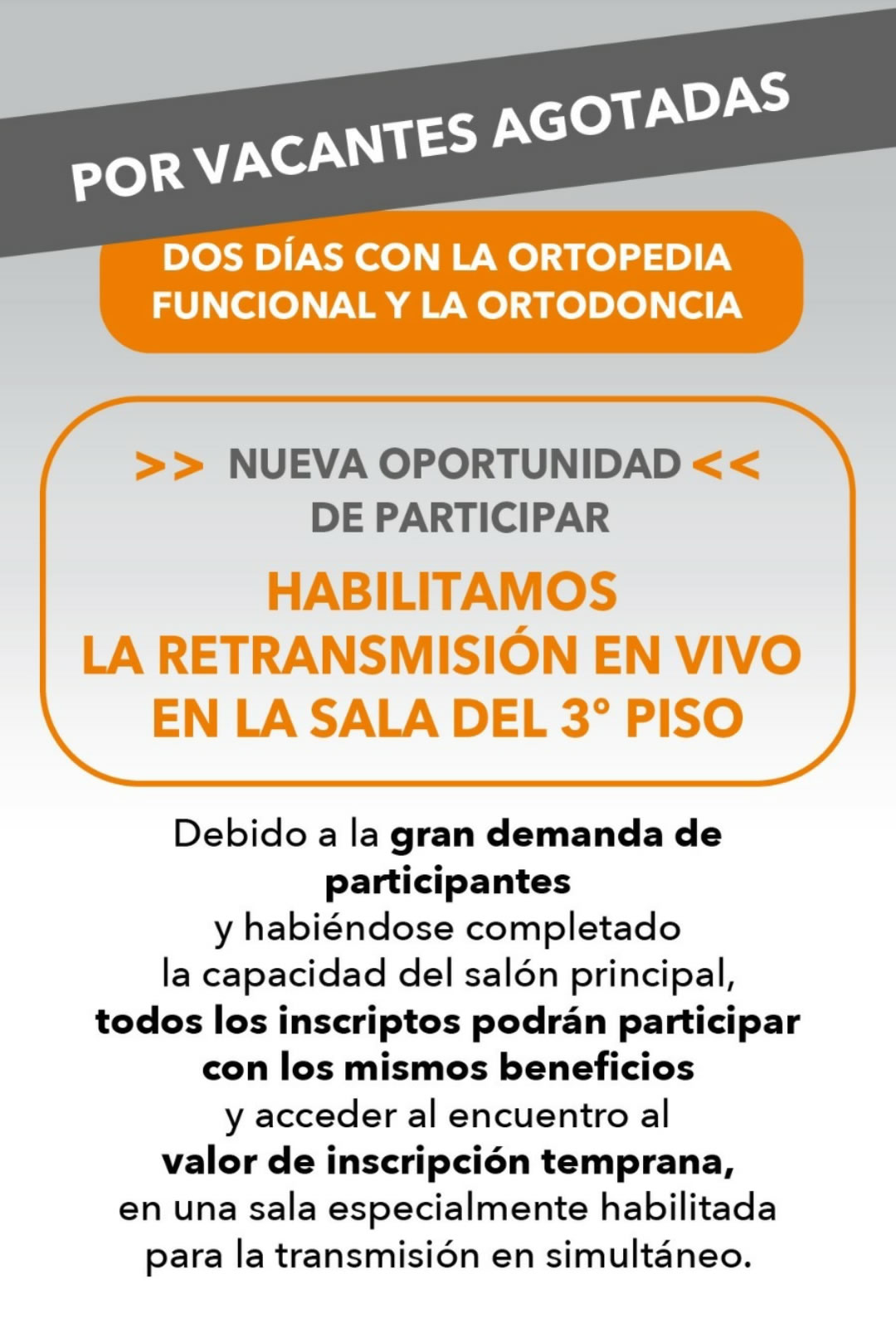 JORNADAS 2 DÍAS CON LA ORTOPEDIA FUNCIONAL Y LA ORTODONCIA 2026
