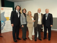 Jornadas 2 Días Con La Ortopedia 2012: Presidente Dr. Ricardo Abrate, Dra. Marta Silva de Rama, Dra. Violeta Rodriguez, Dr. Rafael A. Vignola y Dr. Jorge V. Trombetta.