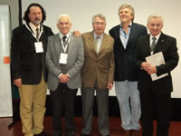 Jornadas 2 Días Con La Ortopedia 2012: Presidente Dr. Ricardo Abrate, Dr. Rafael A. Vignola, Dr. Luís Alfredo Miranda, Dr. Mario Pistoni y Dr. Jorge V. Trombetta.