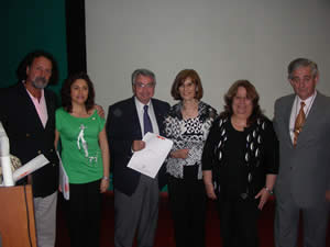 Dres: Ricardo Abrate, tesorero, Dra. Alejandra Romanelli, secretaria, Dr. Luis ALfredo Miranda, vicepresidente Comité de Evaluación, Dra. Marta S. de Rama, Directora de Clínica, Dra. María del Carmen Attene, vicepresidenta y Dr. Francisco Marinelli.